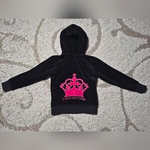 Y2K Vintage GIRLS Sz 5 Juicy Couture Velour Hoodie